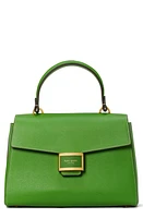 Kate Spade New York medium katy textured leather top handle bag in Ks Green at Nordstrom