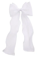 BP. Low Organza Bow Clip in White Blanc at Nordstrom