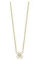 Bony Levy Kids' 18K Gold Diamond Flower Pendant Necklace in 18K Yellow Gold at Nordstrom, Size 15