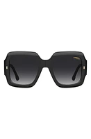 Carrera Eyewear 54mm Gradient Rectangular Sunglasses in Black/Grey Shaded at Nordstrom