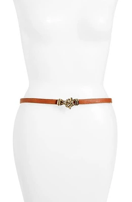 Raina Fitzgerald Leather Belt in Cognac at Nordstrom