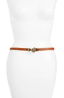 Raina Fitzgerald Leather Belt in Cognac at Nordstrom