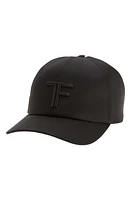 TOM FORD Logo Monogram Cotton Twill Baseball Cap Black at Nordstrom,