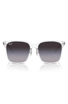 Ray-Ban 57mm Gradient Square Sunglassers in Clear at Nordstrom