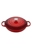 Le Creuset Signature 3.5-Quart Enameled Cast Iron Braiser in Cerise at Nordstrom