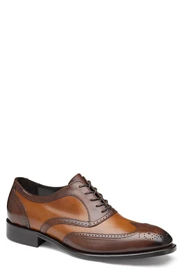 JOHNSTON & MURPHY COLLECTION Ellsworth Wingtip Derby Tan Italian Calfskin at Nordstrom,