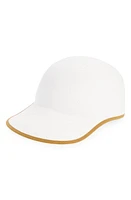 René Mantilla, New York Straw Baseball Cap in Vibrant White at Nordstrom, Size Medium