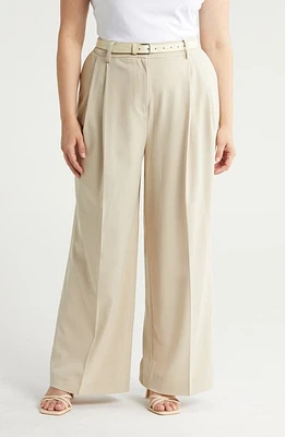 halogen(r) Pleat Front Pants Oxford Tan at Nordstrom,