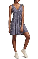 Lucky Brand Floral Shirred Minidress Multi at Nordstrom,