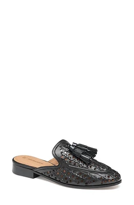 Johnston & Murphy Ali Woven Tassel Mule Black Glove at Nordstrom,