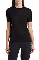 BOSS Falyssiasi Wool T-Shirt Black at Nordstrom,