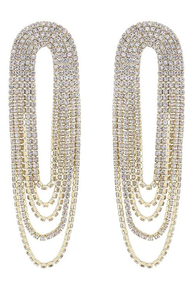 Ettika Crystal Chandelier Earrings in Gold at Nordstrom