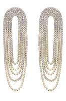 Ettika Crystal Chandelier Earrings in Gold at Nordstrom