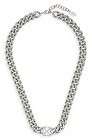 Off-White Arrows Curb Chain Necklace in Silver at Nordstrom