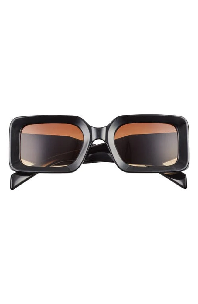 BP. 55mm Rectangular Sunglasses in Black- Amber at Nordstrom