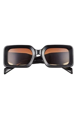 BP. 55mm Rectangular Sunglasses in Black- Amber at Nordstrom