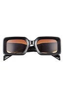 BP. 55mm Rectangular Sunglasses in Black- Amber at Nordstrom