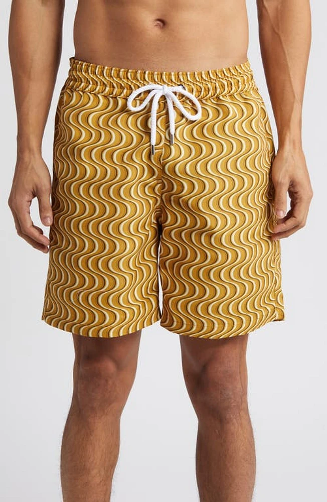 Frescobol Carioca Copa Camada Board Shorts Harvest Gold at Nordstrom,