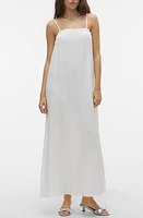 VERO MODA Natali Cotton Maxi Slipdress Snow White at Nordstrom,