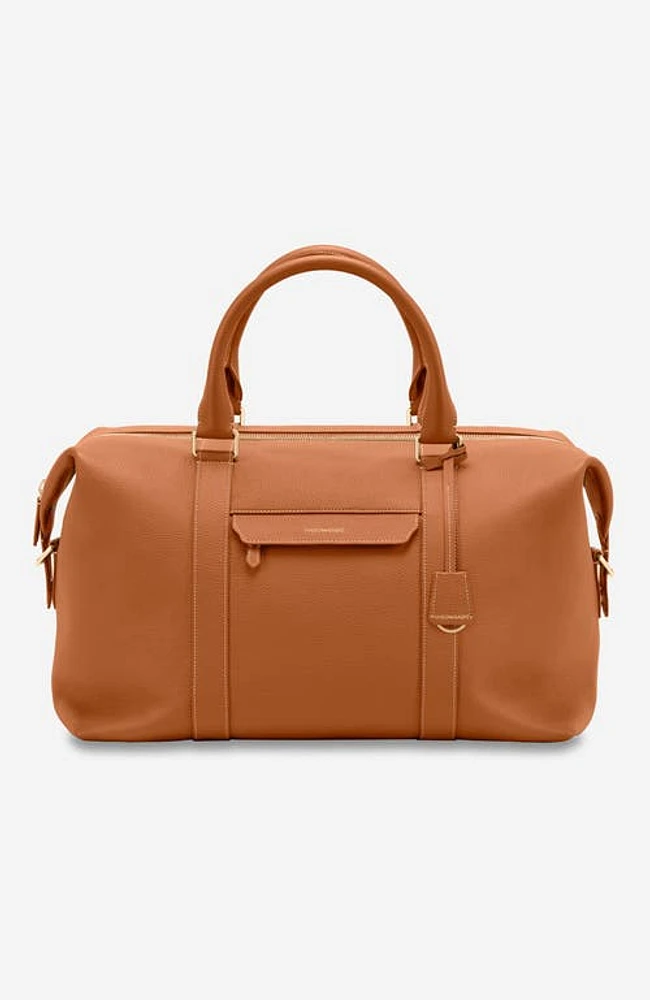 MAISON de SABRÉ Leather Duffle Bag in Pecan Brown at Nordstrom