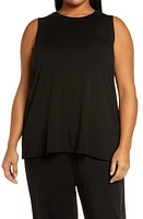 Eileen Fisher Jersey Long Shell in Black at Nordstrom, Size 2X