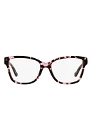 Michael Kors Orlando 54mm Square Optical Glasses in Pink Tort at Nordstrom