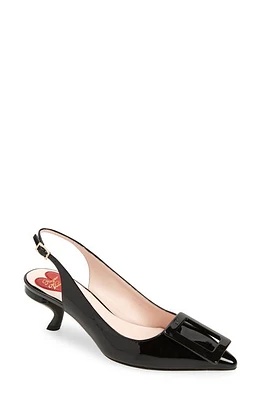 Roger Vivier Virgule Pointed Toe Slingback Pump in Black at Nordstrom, Size 5Us