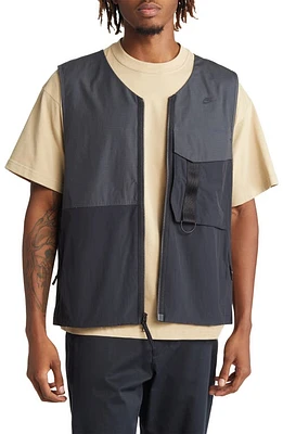 Nike Sportswear Tech Pack Unlined Vest in Anthracite/Black/Black at Nordstrom, Size Small