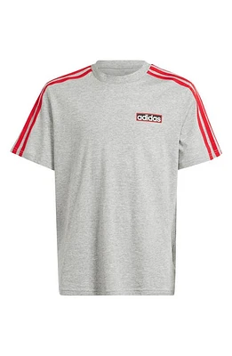 adidas Kids' Adibreak Graphic T-Shirt in Grey Heather/Scarlet at Nordstrom