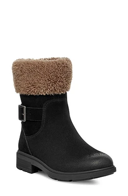 UGG(r) Harrison Cuff Boot in Black Suede at Nordstrom, Size 5.5