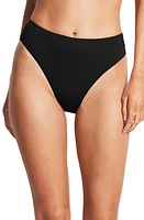 Seafolly Sea Dive High Waist Bikini Bottoms in Black at Nordstrom, Size 4 Us