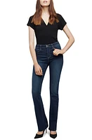 L'AGENCE Ruth High Waist Raw Hem Straight Leg Jeans Venus at Nordstrom,