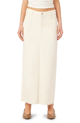 DL1961 Asra Denim Maxi Skirt Ecru at Nordstrom,