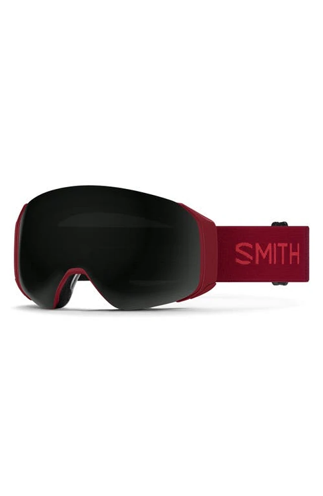 Smith 4D MAG 154mm Snow Goggles in Sangria /Chromapop Sun Black at Nordstrom