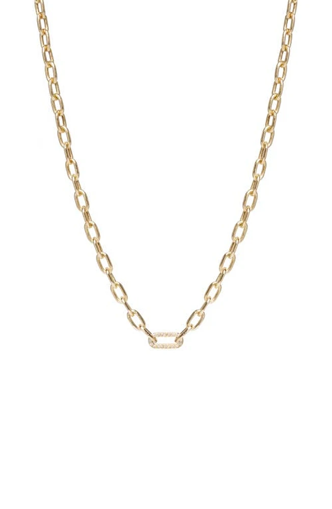 Zoë Chicco Heavy Metal Chain Necklace in 14K Yellow Gold at Nordstrom, Size 16