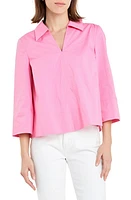 English Factory Johnny Collar A-Line Shirt Pink at Nordstrom,