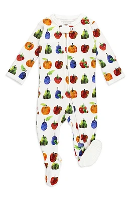 L'Ovedbaby x 'The Very Hungry Caterpillar' Fitted One-Piece Organic Cotton Footie Pajamas Fruit at Nordstrom,