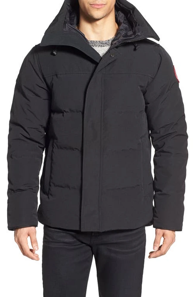 Canada Goose 'MacMillan' Slim Fit Hooded Parka in Black at Nordstrom, Size X-Large