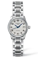 Longines Master Automatic Bracelet Watch, 25.5mm in Silver/Black/Silver at Nordstrom