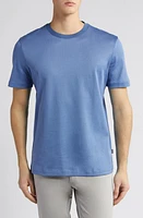 BOSS Tiburt Ringer Cotton T-Shirt Open Blue at Nordstrom,