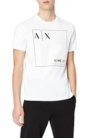 Armani Exchange Metallic Box Logo Graphic Tee Solid at Nordstrom