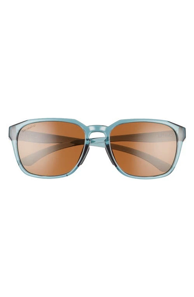 Smith Contour 56mm Polarized Square Sunglasses in Crystal Stone Green/Brown at Nordstrom