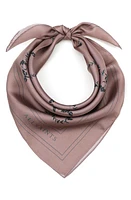 AllSaints Escalera Silk Bandana in Dark Blush Pink at Nordstrom