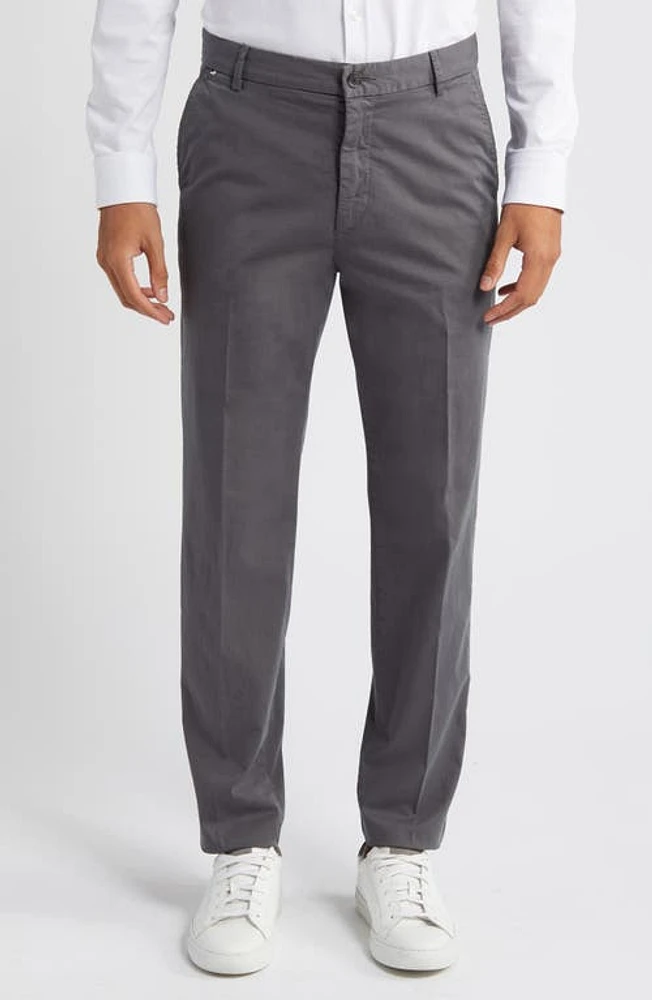 BOSS Kane Cotton Blend Chinos Medium Grey at Nordstrom,