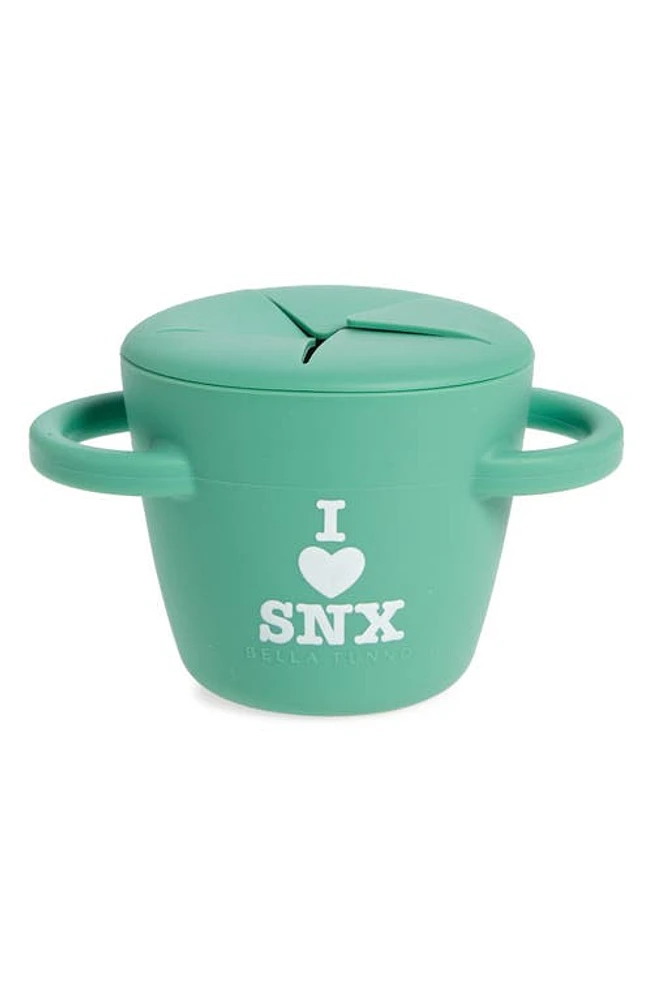 Bella Tunno I Love SNX Happy Snacker Cup & Lid in Green at Nordstrom