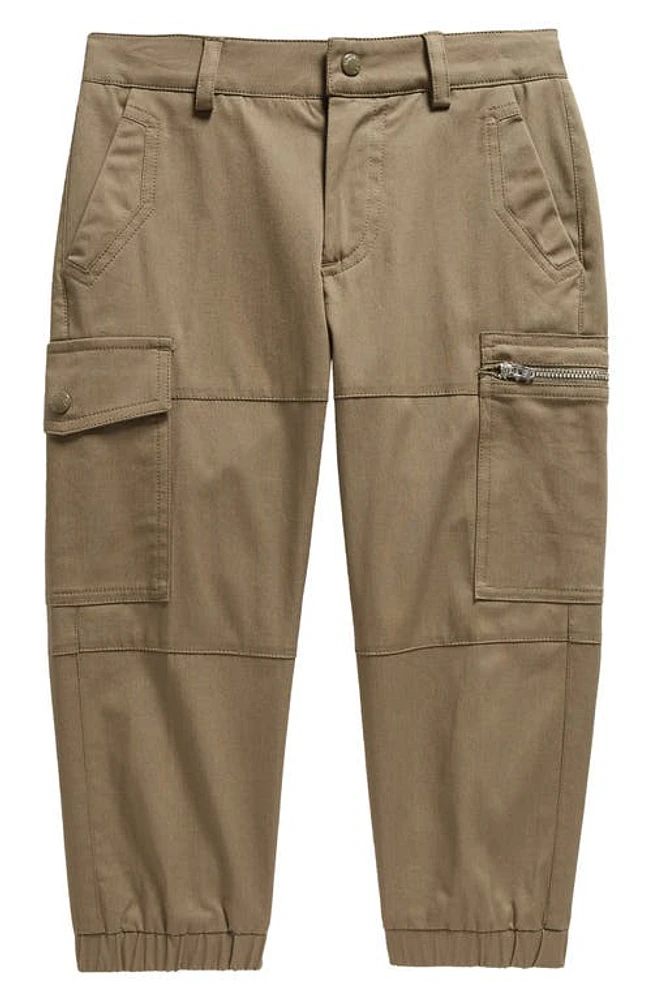 Moncler Kids' Cotton Cargo Pants Olive Green at Nordstrom,