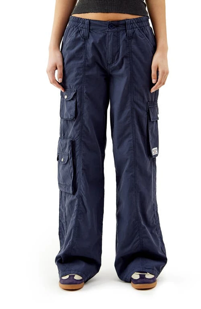 BDG Urban Outfitters Y2K Low Rise Cargo Pants Midnight Blue at Nordstrom,