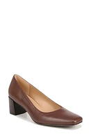 Naturalizer Karina Square Toe Pump Cappuccino Brown Leather at Nordstrom,