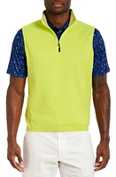 Robert Graham Offshore Knit Quarter Zip Vest in Lime at Nordstrom, Size Xxx-Large