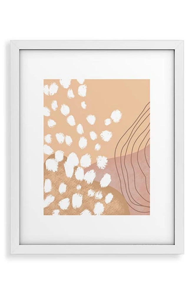 Deny Designs Modern Abstract Framed Art Print in Frame at Nordstrom